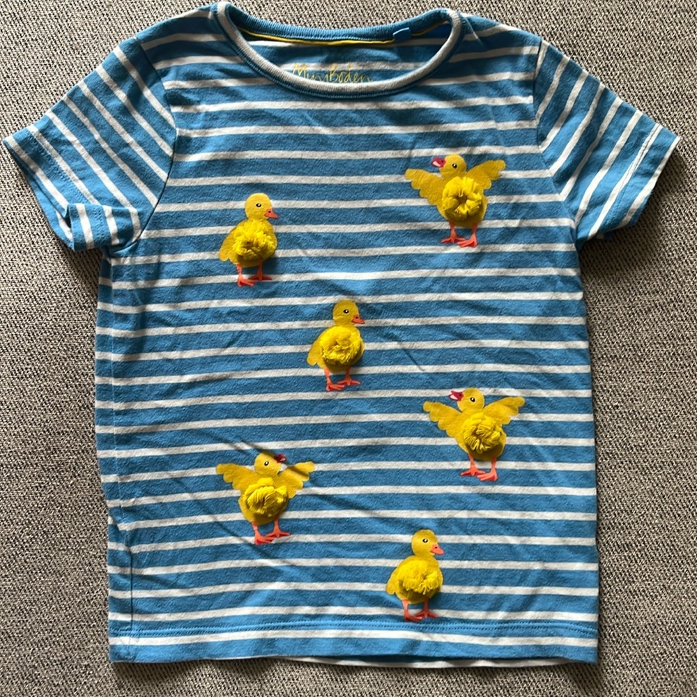 Mini Boden Chicks Short Sleeve Shirt